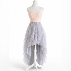Teeze Me Strapless Pastel Tulle High Low Dress Size 3